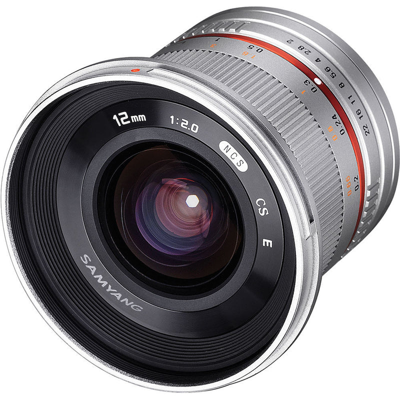 Samyang 12mm f/2.0 NCS CS Lens for Fujifilm X-Mount (Silver)