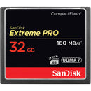 SanDisk 32GB Extreme Pro CompactFlash Memory Card (160MB/s)