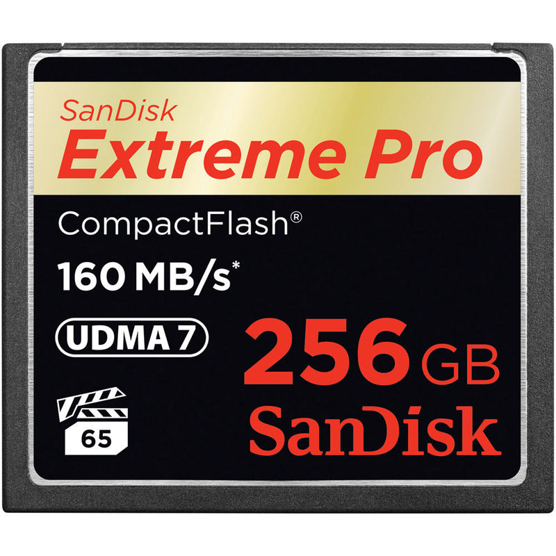 SanDisk 256GB Extreme Pro CompactFlash Memory Card (160MB/s)