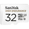 SanDisk 32GB High Endurance UHS-I microSDHC Memory Card with SD Adapter