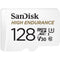 SanDisk 128GB High Endurance UHS-I microSDXC Memory Card with SD Adapter