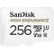 SanDisk 256GB High Endurance UHS-I microSDXC Memory Card with SD Adapter