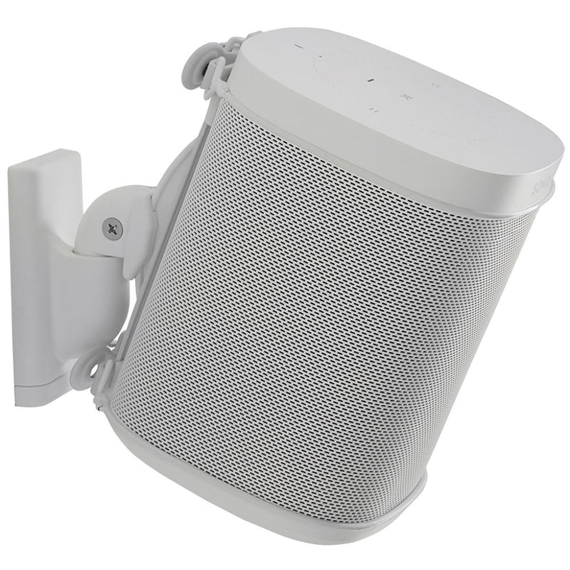 SANUS WSWM21 Wireless Speaker Wall Mount for the Sonos One, PLAY:1, & PLAY:3 (White, Single)