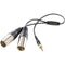 Saramonic Locking 3.5mm Male to Dual XLR Output Cable for UWMIC9,VmicLink5,UWMIC10,UWMIC15, Etc.
