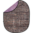 Savage Collapsible 5 x 7' Backdrop (Grunge Brick/Purple)