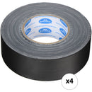 Savage Black Gaffer Tape (2" x 55 yd, 4-Pack)