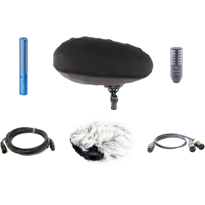 Schoeps MiniCMIT M/S Pianissimo Set Mid-Side Condenser Microphone Setup with Basket-Type Windscreen