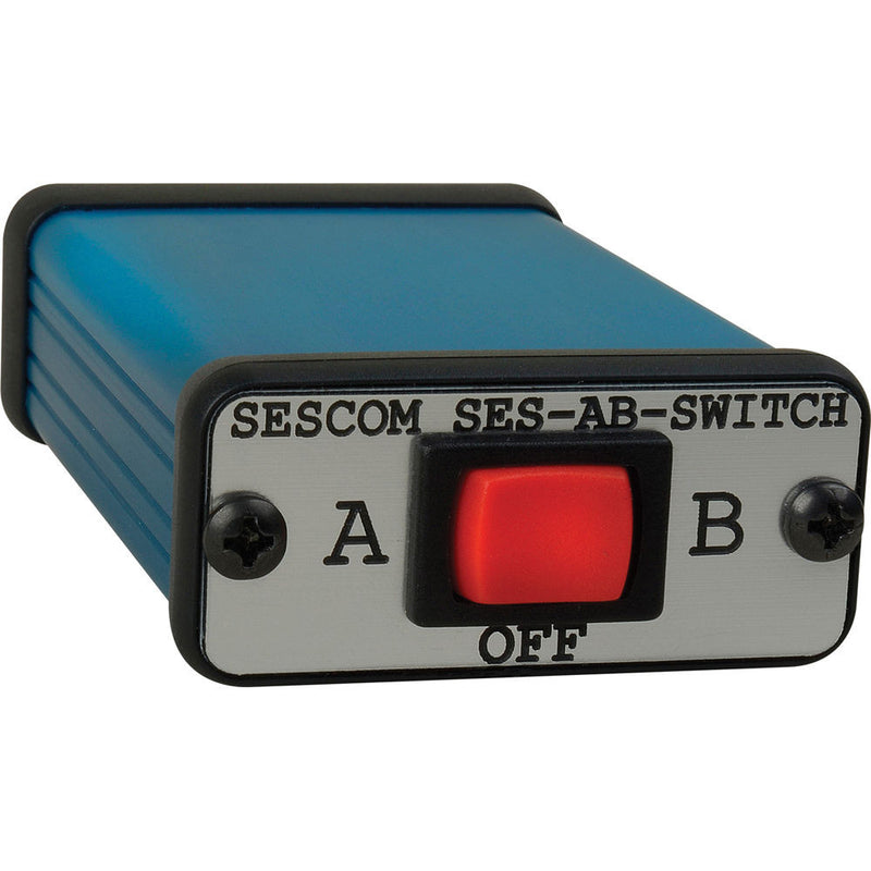 Sescom 3.5mm Stereo Audio A/B Switch for Mobile Devices and Computers