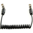 SHAPE Coiled SDI Cable with Right Angle Connectors (10")