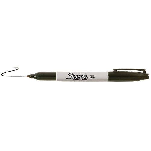 Sharpie Fine-Point Permanent Marker Pens - Box of 12 (Black)