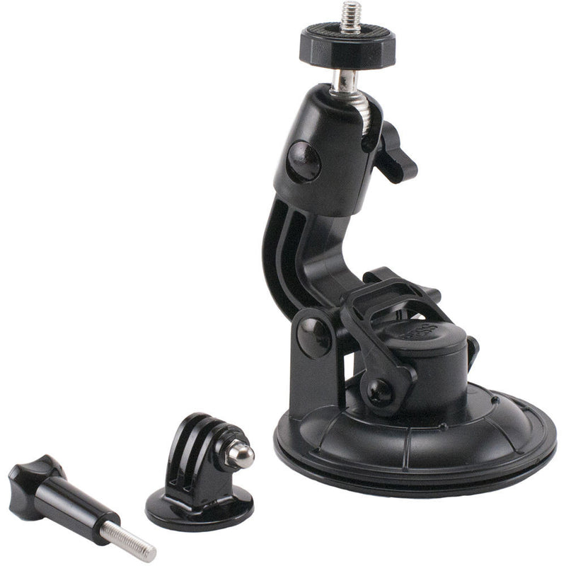 SHILL Action Camera Suction Cup with 1/4"-20 and GoPro Adapter