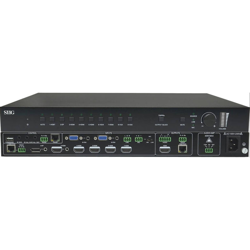 SIIG 9x1 HDBaset 4K Scaler Switcher