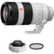 Sony FE 100-400mm f/4.5-5.6 GM OSS Lens with 1.4x Teleconverter Kit