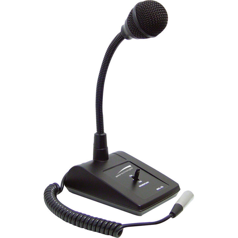 Speco Technologies MHL5S Adjustable Gooseneck Tabletop Microphone