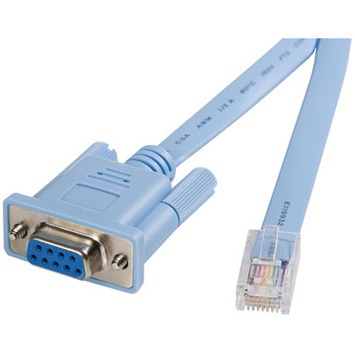 StarTech Ethernet Male to DB-9 Female Cisco Console Management Router Cable (6')