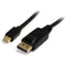 StarTech Mini DisplayPort Male to DisplayPort Male Adapter Cable (10', Black)
