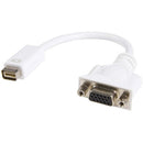 StarTech Mini DVI to VGA Video Cable Adapter for MacBook and iMac (White)