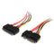 StarTech 12" (30.48cm) 22-Pin SATA Power & Data Extension Cable (Red)