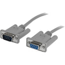 StarTech 10' DB9 RS232 Serial Female to Male Null Modem Cable (Gray)