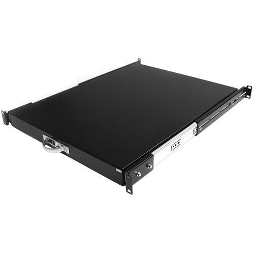 StarTech SLIDESHELFD Sliding Server-Rack-Cabinet Shelf (22" Deep, Black)