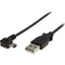 StarTech USB 2.0 Type-A Male to Right-Angle Mini-B Male Cable (3', Black)
