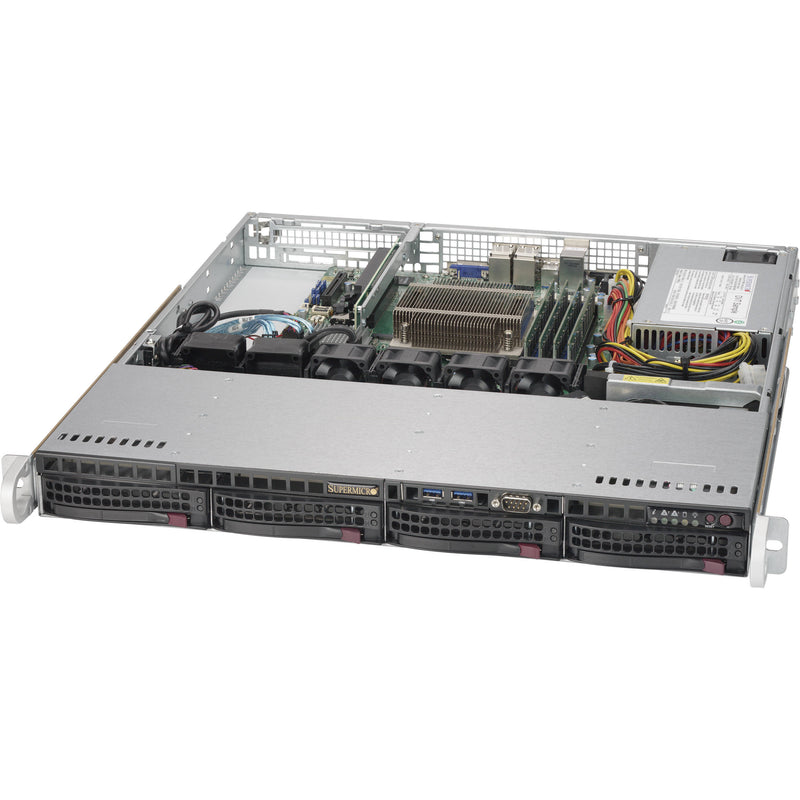 Supermicro 5019S-M 4-Bay 3.5" Hot-Swap SATA III RAID SuperServer (1 RU)