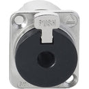 Switchcraft E112BL E-Series 1/4" 3-Conductor Stereo Locking Panel Mount Jack (Nickel)