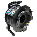 Tactical Fiber Systems DuraTAC Armored SM Tactical Fiber Cable & Reel with 12 LC Connectors (1250')