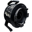 Tactical Fiber Systems DuraTAC Armored SM Tactical Fiber Cable & Reel with 12 ST Connectors (1500')