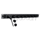 Tactical Fiber Systems 8-Port BullsEye Patch Panel with 8 BullsEye Duo Chassis Connectors