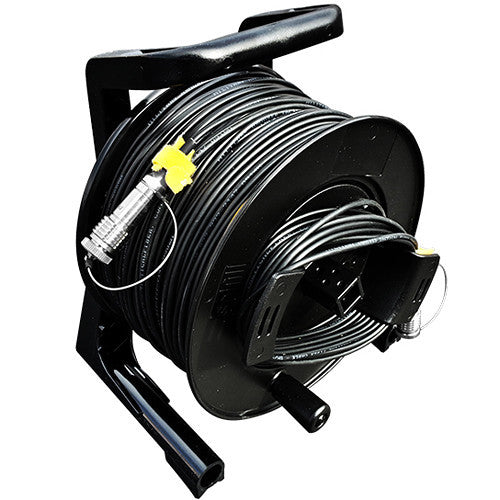 Tactical Fiber Systems Cable Reel with Magnum Connectors (1250', 2-Fiber, Single-Mode)