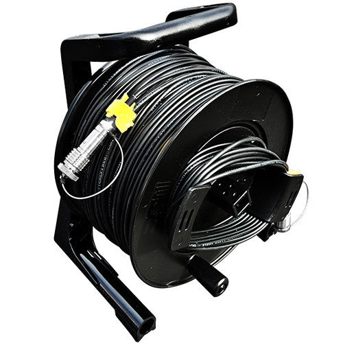 Tactical Fiber Systems Cable Reel with Magnum Connectors (1500', 4-Fiber, Single-Mode)