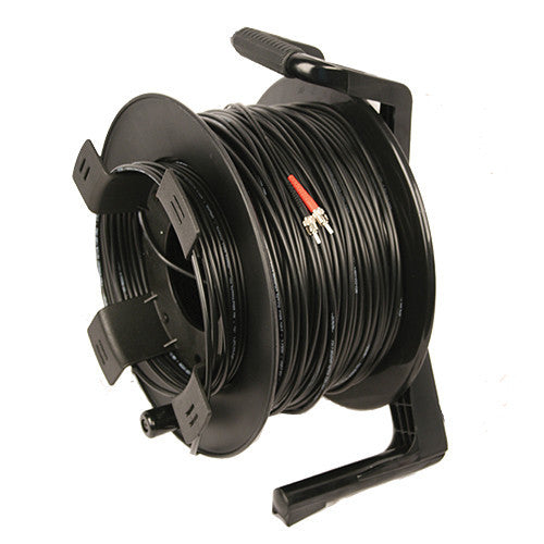 Tactical Fiber Systems DuraTAC Armored SM Tactical Fiber Cable & Reel with 2 ST Connectors (250')