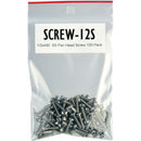 TecNec 12S Pan-Head Screws with Nut & Washers Kit (Stainless Steel, 100-Pack)