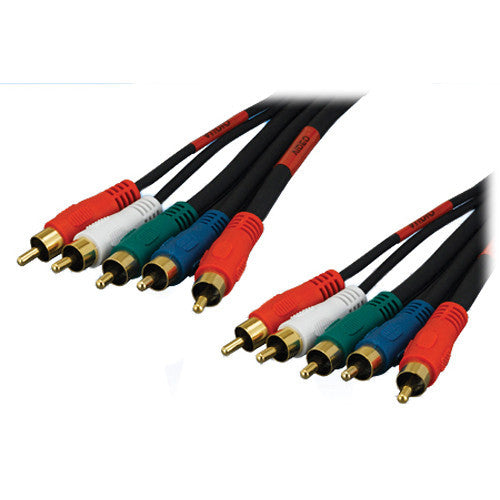 Tera Grand 5 RCA Male to 5 RCA Male Component Audio/Video Cable (6')