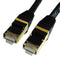 Tera Grand Premium Cat7 Double-Shielded 10Gb 600 MHz Cable (Black, 3')