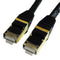Tera Grand Premium Cat7 Double-Shielded 10Gb 600 MHz Cable (Black, 25')