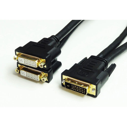 Tera Grand Dual Link DVI Male to 2 DVI Female Cable (1')