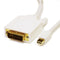 Tera Grand Mini DisplayPort Male to DVI Male Cable (6', White)