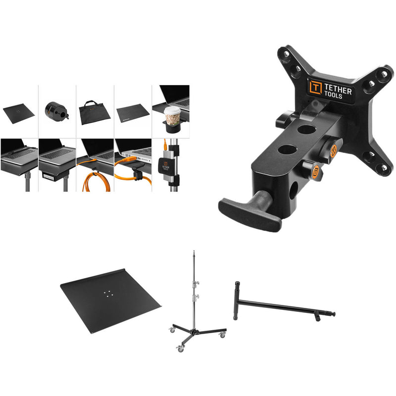Tether Tools Aero Master Pro Tethering Kit with Rock Solid VESA, Low Boy Roller & Master Side Arm Bundle