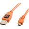 Tether Tools TetherPro USB 2.0 Type-A to 5-Pin Mini-USB Cable (Orange, 6')