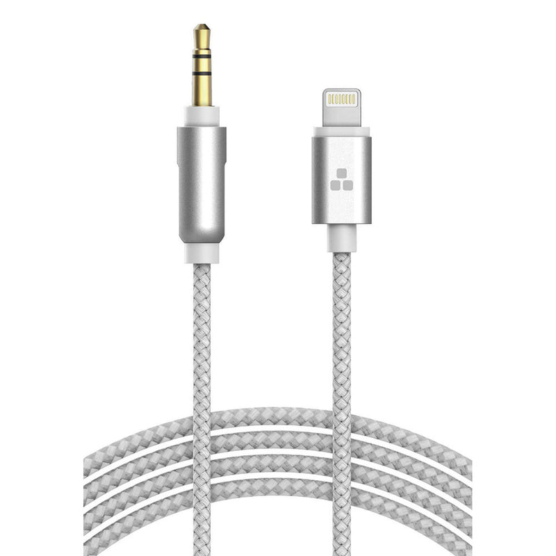 Thore 3.5mm Audio to Lightning Connector Aux Cable (4', White)