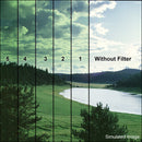 Tiffen 5.65 x 5.65" 1 Green Soft-Edge Graduated Filter