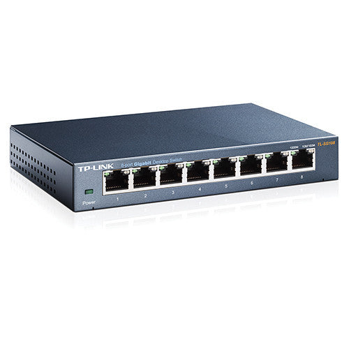 TP-Link TL-SG108 8-Port 10/100/1000 Mbps Unmanaged Desktop Switch