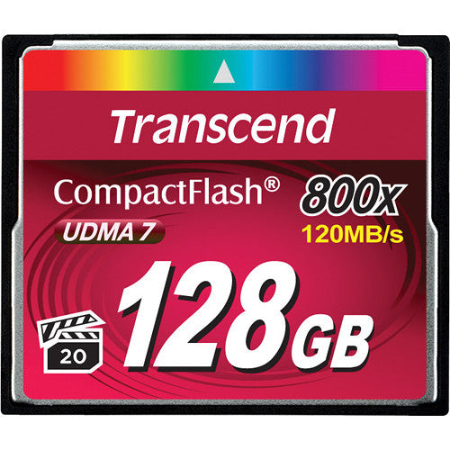 Transcend 128GB 800x CompactFlash Memory Card UDMA