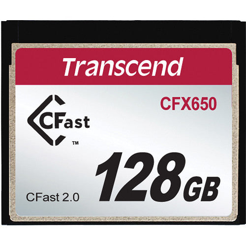 Transcend CFX650 128GB CFast 2.0 Flash Memory Card