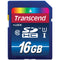 Transcend 16GB SDHC Memory Card Premium Class 10 UHS-I