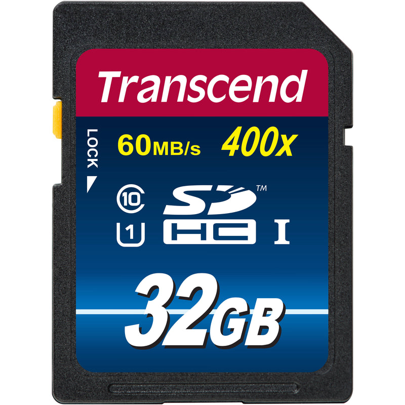 Transcend 32GB SDHC Memory Card Premium Class 10 UHS-I