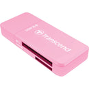 Transcend RDF5 USB 3.0 SDHC / SDXC / microSDHC/SDXC Memory Card Reader (Pink)