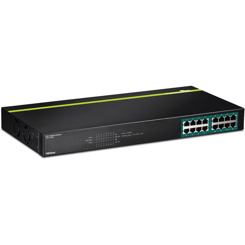 TRENDnet 16-Port Gigabit PoE+ Switch